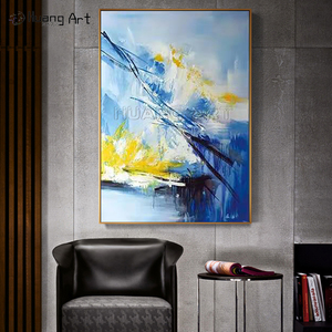 100% fait à la main abstraite peinture à l'huile <span class=keywords><strong>toile</strong></span> Style moderne coloré qualifié <span class=keywords><strong>peintre</strong></span> Art pour chambre décor accrocher peinture - Product Image 5