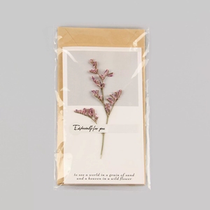 การ์ดอวยพรดอกไม้แห้งทำมือ ของขวัญงานแต่งงานสุดโรแมนติก สำหรับงานเลี้ยงฉลองสมรส งานครบรอบ งานหมั้น และงานเลี้ยงสังสรรค์ - Product Image 3