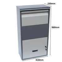 Boîtes aux lettres extérieures antivol en acier extra larges personnalisables – Stockage sécurisé du courrier par fabrication de tôles