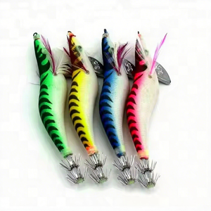 일본식 야광 메탈 오징어 지그 인조 하드 베이트 새우 루어, 선상 바다낚시용 - Product Image 5