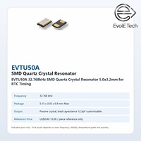 Cristal SMD EVOL-EVTU50A 32,768 kHz 12,5 pF, faible consommation, haute stabilité, large plage de température pour IoT, RTC, contrôle industriel