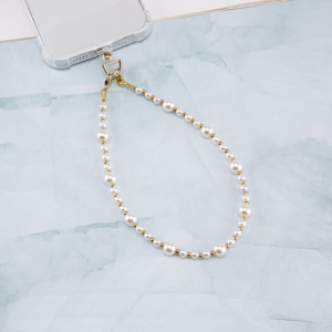 Cinturino a catena per telefono cellulare alla moda all'ingrosso, perline di rame, perle, metallo e resina, cordino, accessori mobili, <span class=keywords><strong>gioielli</strong></span> - Product Image 3