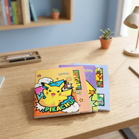 Pillbox Pokemon - Cuaderno de Costura con Diseño de Anime para Niños, Material Escolar, Regalo para Estudiantes