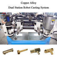 Cellule de production robotisée intelligente pour la fonderie par gravité du laiton avec système de coulée automatique à double station