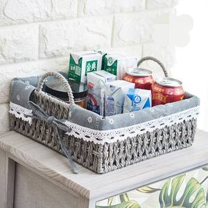 <span class=keywords><strong>Stockage</strong></span> de paniers tissés à cadre métallique <span class=keywords><strong>le</strong></span> <span class=keywords><strong>moins</strong></span> <span class=keywords><strong>cher</strong></span> avec tissu en tissu - Product Image 5