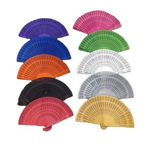 Abanico Plegable Personalizado con Varillas de Madera Impresas, Plástico Resistente y Colorido, Novedad 2024, Precio de Fábrica - Product Image 1