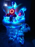Costume de danse de Lion LED, Costume de danse de Lion de nuit populaire chinois, Costume de danse de Lion chinois traditionnel pour le nouvel an