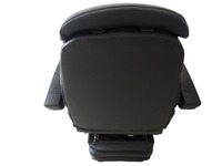 Siège de bateau marin réglable en PVC, suspension robuste, réglage de l'angle du dossier 35-170°, certifié CE, capacité 50-130 kg, 60 mm