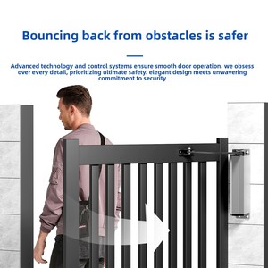 Side núi cửa tự động mở 90 độ cong cánh tay loại động cơ phẳng cửa điện gần hơn bên ngoài cộng đồng sân ngoài trời - Product Image 4