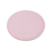 Dessous de verre en cuir Dessous de verre en cuir artificiel Boisson Tasse à café Tapis de thé rond Support de coussin de table