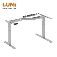 Mobilier de bureau à 2 pieds en forme de L Bureau assis-debout automatique à double moteur réglable pour le Canada