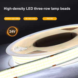 Tira de <span class=keywords><strong>LED</strong></span> COB SXZM de Alto Brillo, 960 <span class=keywords><strong>LED</strong></span>/M, 30 mm, 5 Filas, Iluminación Uniforme de Superficie, para Interiores, Comercios, Hogares e Industrias - Product Image 2