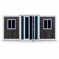 Maison conteneur pliable préfabriquée de 20 pieds avec soudure complète, résistante aux ouragans, maison mobile de luxe pour jardin et villa