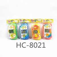 Console de jeu portable rétro mini en plastique avec écran LCD, jeu de puzzle en blocs, jouet éducatif pour enfants et adultes