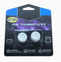 Poignée de manette en plastique avec design imprimé en 3D - Accessoires pour joystick de jeu