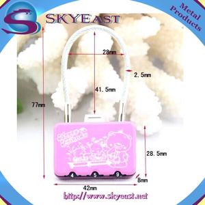 Bas prix nouveau logo imprimé personnalisé cadenas à combinaison numériques réinitialisables pièces et accessoires de sac spécial offre promotionnelle - Product Image 3