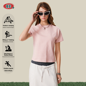 All'ingrosso t-shirt da <span class=keywords><strong>donna</strong></span> in bianco di cotone 100% pesante personalizzata <span class=keywords><strong>Oversize</strong></span> pettinata t-shirt stampa grafica di <span class=keywords><strong>abbigliamento</strong></span> produttori - Product Image 2