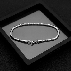 New Punk Simple Popular Design Snake Chain <b>Bracelet</b> Titanium Steel <b>Silver</b> Plated Unisex's <b>Bracelets</b> Fashion Jewelry Wholesale - Product Image 5