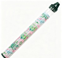 Tube de rangement transparent en PVC pour tapis de mahjong, sac enroulable portable anti-poussière avec motifs imprimés variés pour suspension à la main