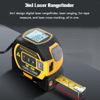 Mètre Ruban Laser 3 en 1, Télémètre Laser 40m/60m avec Mètre Ruban Électronique 5m