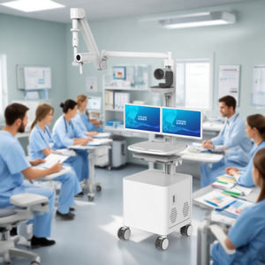 <span class=keywords><strong>Chariot</strong></span> en métal mobile <span class=keywords><strong>de</strong></span> nouveauté pour le guidage et la consultation à distance du médecin - Product Image 6