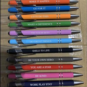 Luxury <b>Gold</b> Stylish Premium Rubber Colorful Ballpoint <b>Pen</b> With Logo Design - Product Image 1