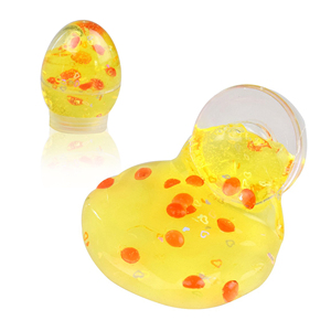 Venta al por mayor Fluffy Crystal Jelly Slime Egg Educativo No tóxico Colorido DIY Crazy Charms Putty Slime - Product Image 1