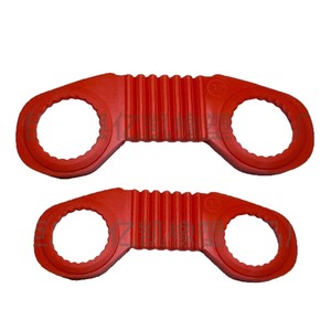 Indicateur de desserrage d'écrous à double anneau 32 mm en PVC rouge pour camions, bus et autocars - Product Image 3