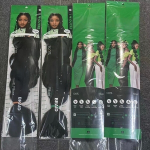Estensioni per Capelli Jumbo Braids Super <span class=keywords><strong>Lunghe</strong></span> 41 Pollici, Capelli Sintetici Resistenti al Calore per Donne di Colore, <span class=keywords><strong>Trecce</strong></span> Africane - Product Image 5