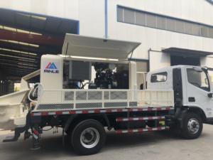 MINLE Dieselbetriebene LKW-Montierte Betonpumpe mit Ausleger 200m Vertikal/1000m Horizontal Förderung 50m/h für Großbaustellen - Product Image 1
