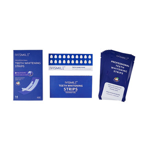 Dropshipping Shopify Bandes blanchissantes pour les dents à la noix de coco 28 pièces Kit de blanchiment doux et sûr pour l'émail sensible - Product Image 1
