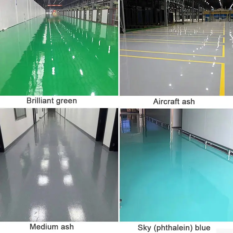 Fabricantes venda quente piso pintura epoxi à prova de umidade epóxi auto-nivelamento piso pintura