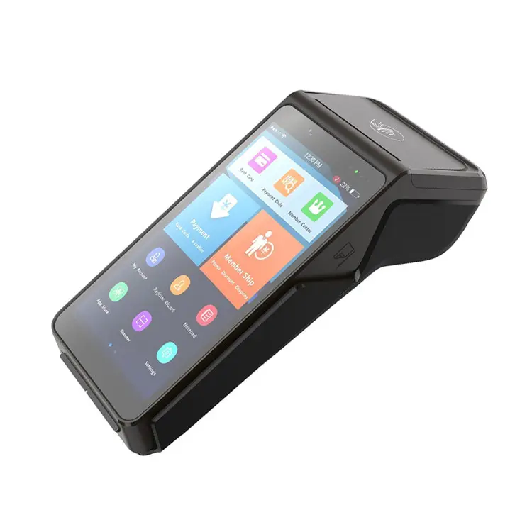 Grosir Layar 5 Inci Scree Mobile Smart Terminal Pos Mesin Genggam dengan Printer