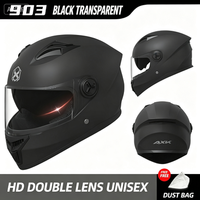 Casque de moto intégral unisexe à double visière QS-MCH-03 OEM, ultraléger en PP, antichoc, avec fermeture à boucle et protection solaire
