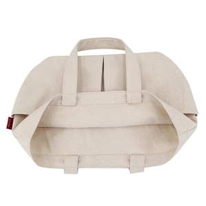 กระเป๋าผ้าแคนวาสจากฝ้ายธรรมชาติพร้อมกระเป๋าด้านหน้าปรับแต่งโลโก้ได้กระเป๋าผ้าใบชายหาดกระเป๋าด้านนอก - Product Image 5