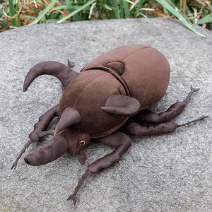 Peluche de simulation de coléoptère Chalcosoma du Caucase, jouet mignon et réaliste, insecte sauvage en peluche super douce, décoration, jouet pour enfants - Product Image 3