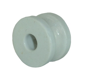 Industrielle Porzellan-Spulenisolatoren für Elektrozaun 13mm Loch Weiß Glasierte Keramik-Eckisolatoren - Product Image 2