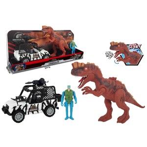 Khủng long chơi thiết lập với giả vờ chơi đèn & âm thanh 3-in-1 lắp ráp đồ chơi unisex giáo dục nhựa quái vật trò chơi - Product Image 1