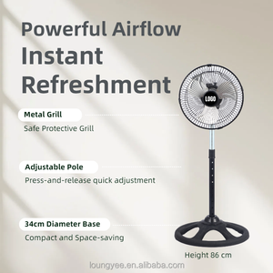 Metal Blade <b>Fan</b> Taiwan Supplier Pedestal Ventiladores Oem Home Air Ly-1001 Metal Blade <b>Fan</b> - Product Image 1