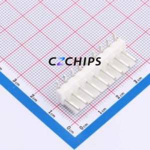 WAFER-VH3.96-9PWZ-W Wire-to-Board Pin Header Bent Lead Through Hole,P=3.96mm Connector 1x9P 3.96mm Right Angle Insert VH - Product Image 1