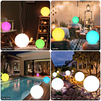 Lumière LED sphérique extérieure étanche IP65, alimentée par batterie, couleur RGB, DMX personnalisable, autonomie de 10 heures, pour la maison, le jardin, l'hôtel