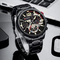 Montre pour homme Curren 8395, bracelet en acier inoxydable, étanche, lumineuse, montre-bracelet pour homme d'affaires, montres à quartz