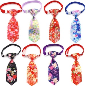 Japanische Zephyr Haustier Krawatte Katze Hund Zubehör verstellbare Größe Halsband kleine Hund Katze Krawatte auf Lager - Product Image 6