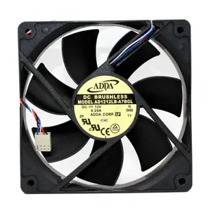 ADDA 12025 120x120x25mm 12V DC AD1212LB-A7BGL 0.24A 80.50cfm 2050RPM Ball Bearing chassis computer silent axial cooling fan