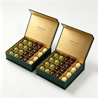 Boîtes cadeaux personnalisées en carton pour chocolats et bonbons de mariage avec séparateurs, design gratuit
