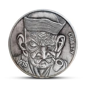 Fabricante de alta calidad 3D personalizado Bar moneda Vagrant antiguo plateado esmalte suave Metal artesanía desafío moneda para recuerdo - Product Image 3