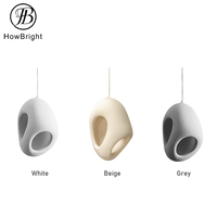 Luminaire suspendu décoratif Wabi Sabi LED E27/G9 en polyuréthane blanc, certifié CE, pour cuisine, bar, chambre