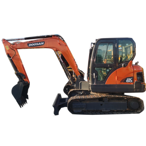 Excavadora Usada de 6 Toneladas, Mini Doosan 60, Tipo Móvil sobre Orugas, Marca Komatsu Bobcat, Motor Kawasaki, Sistema Hidráulico PLC, Caja de Cambios - Product Image 1