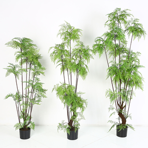 Gros arbres artificiels en plein air fougère pot artificiel décoratif extérieur faux plante - Product Image 1
