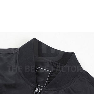 Chaqueta de bombardero de invierno para hombre más vendida, hecha a medida con cuello levantado, precio al por mayor, estilo popular - Product Image 3